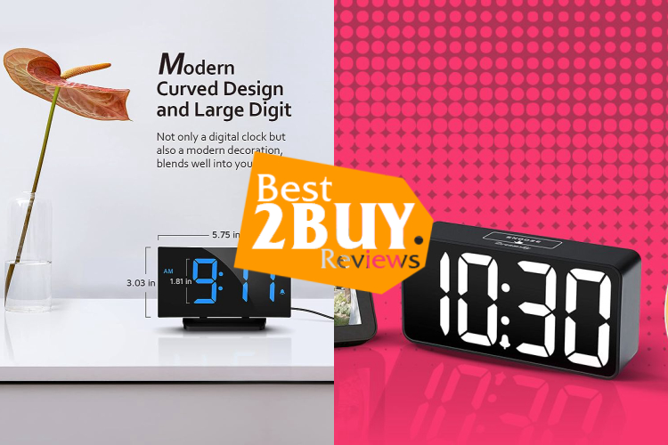 Top 10 best rated alarm clock models on amazon