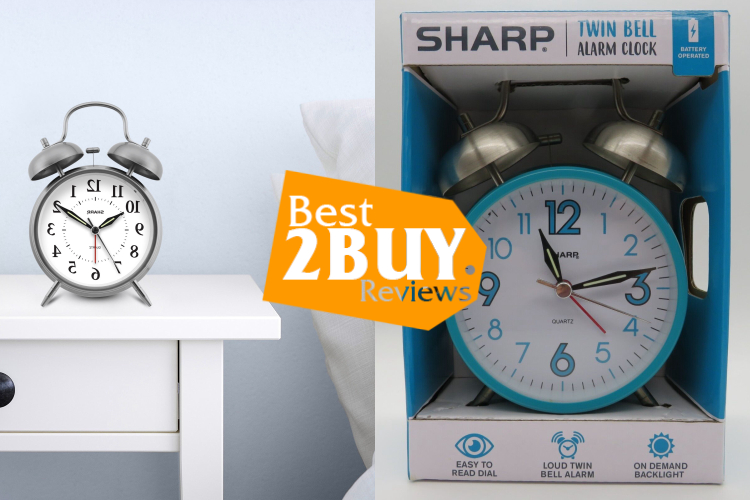 Sharp Twinbell Quartz Analog Alarm Clock